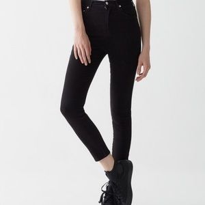 AGOLDE • Black Filter Free Skinny Cropped Jeans